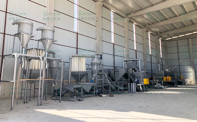 山東廢舊輪胎顆粒設(shè)備流水線設(shè)備圖